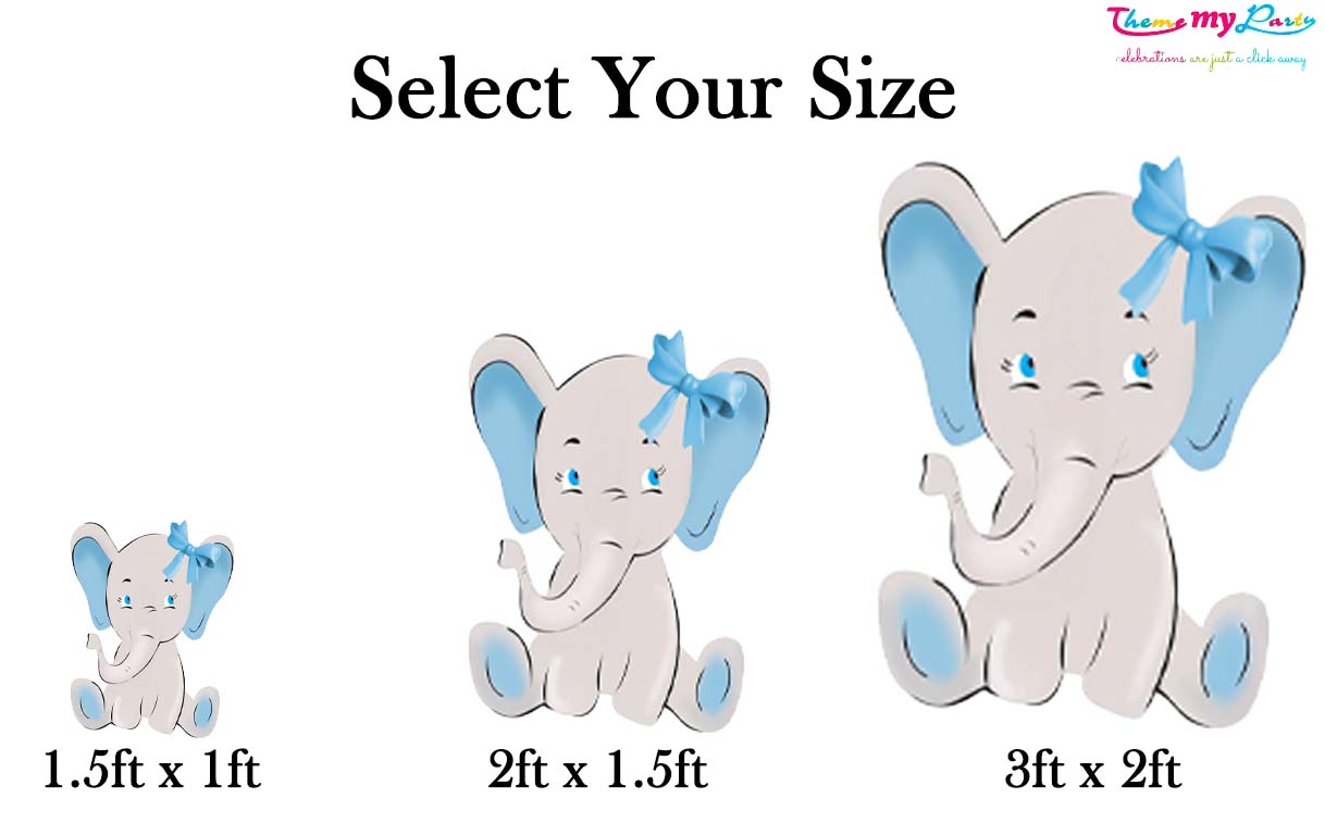 Baby Elephant Theme Birthday Party Cutout