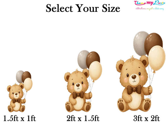 We Can Bearly Wait Baby Shower Party Cutout