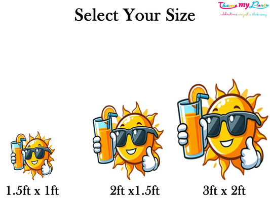 First Trip Around The Sun Theme Birthday Party Cutout