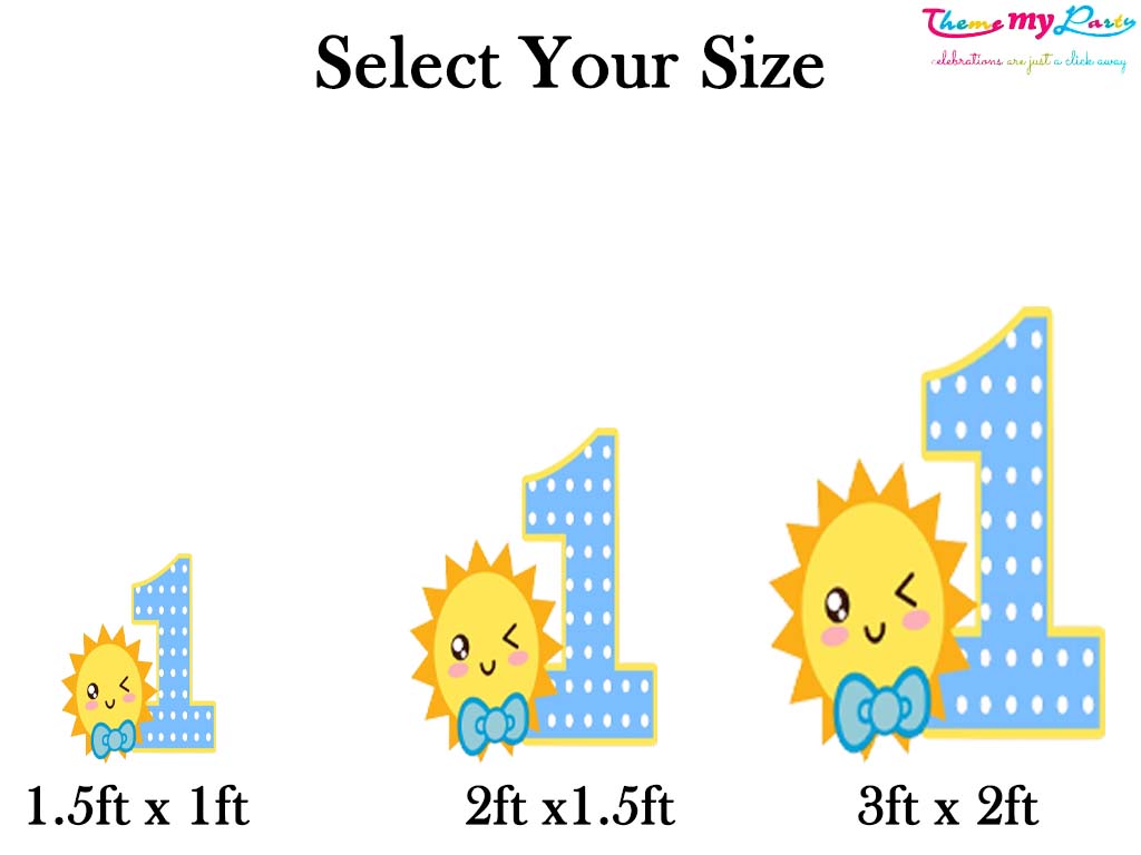 First Trip Around The Sun Theme Birthday Party Cutout
