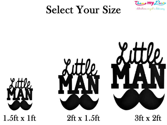 Little Man Theme Birthday Party Cutout
