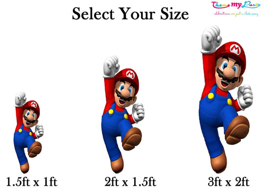 Super Mario Theme Birthday Party Cutout
