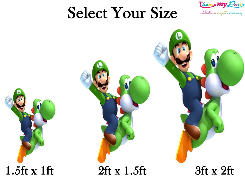 Super Mario Theme Birthday Party Cutout