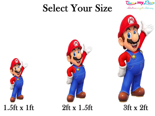 Super Mario Theme Birthday Party Cutout