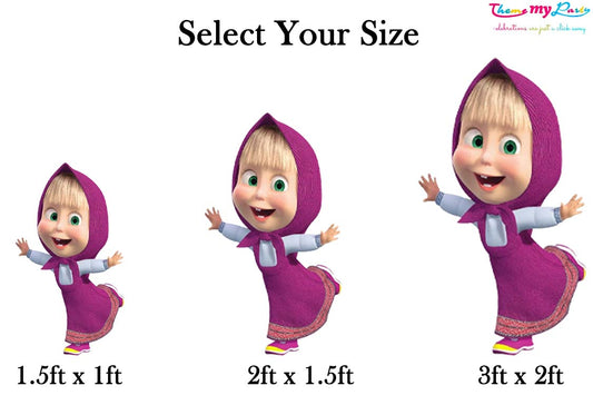 Masha & Bear Theme Birthday Party Cutout