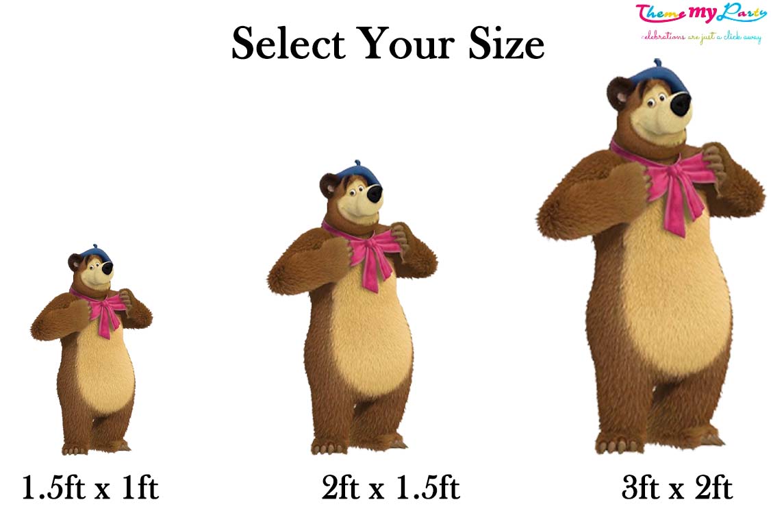 Masha & Bear Theme Birthday Party Cutout