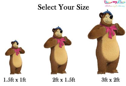 Masha & Bear Theme Birthday Party Cutout