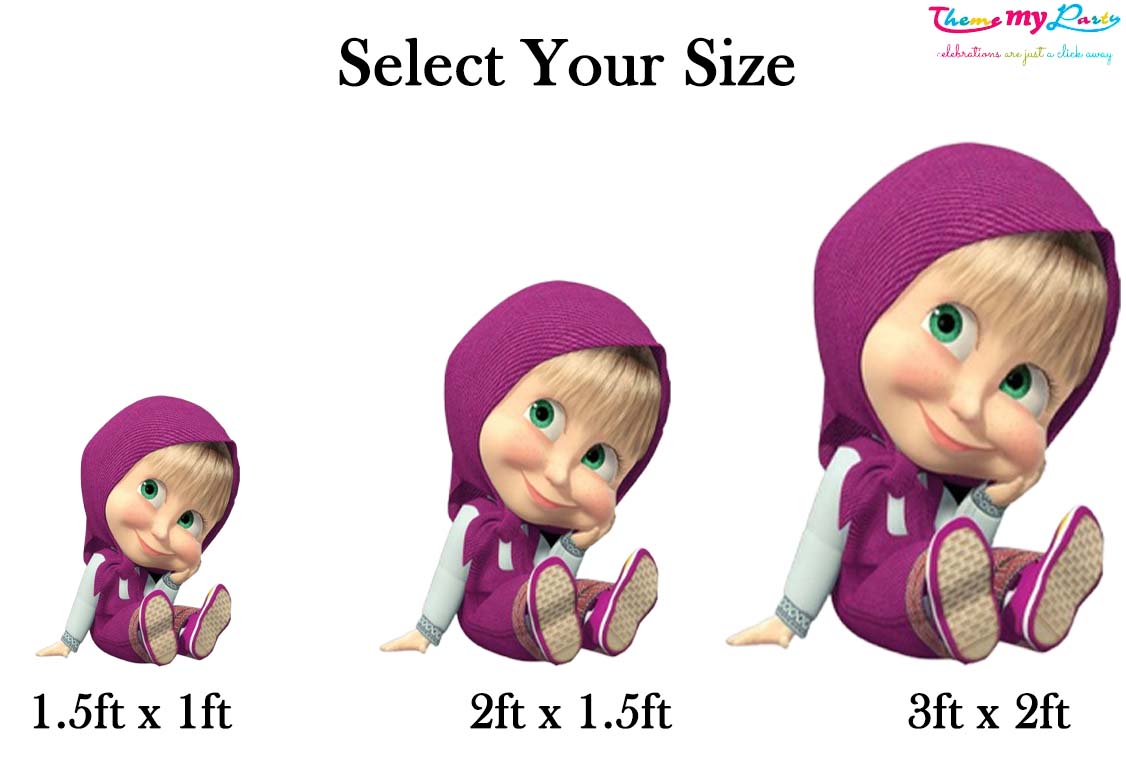 Masha & Bear Theme Birthday Party Cutout