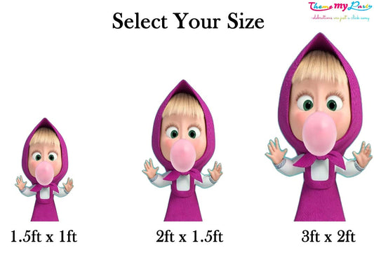Masha & Bear Theme Birthday Party Cutout