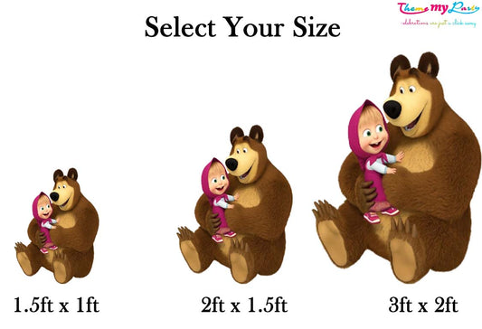 Masha & Bear Theme Birthday Party Cutout