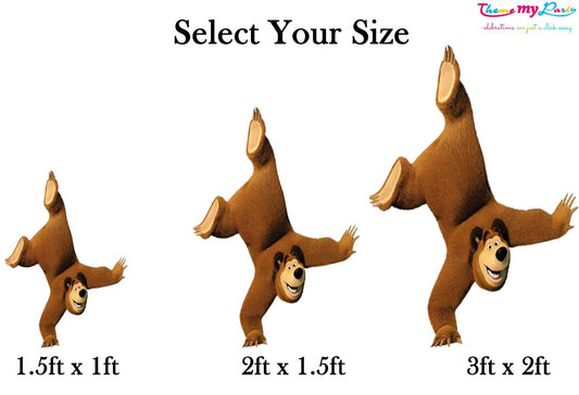 Masha & Bear Theme Birthday Party Cutout