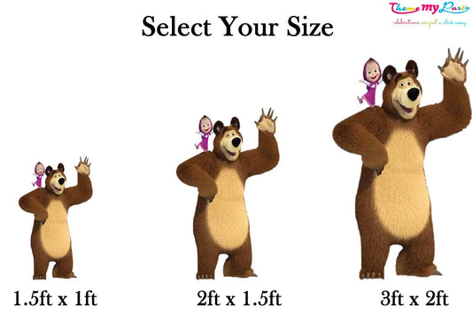 Masha & Bear Theme Birthday Party Cutout