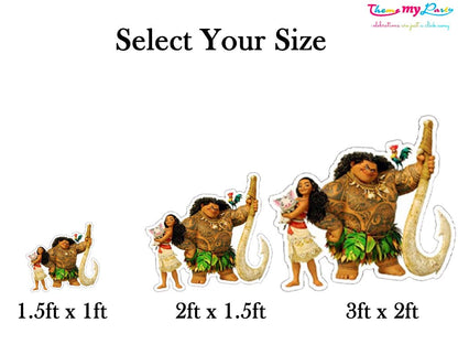 Moana Theme Birthday Party Cutout
