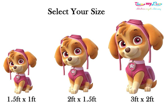 Paw Patrol Theme Birthday Party Cutout