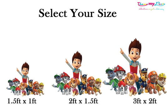 Paw Patrol Theme Birthday Party Cutout