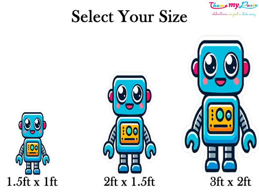 Robot Birthday Theme Birthday Party Cutout