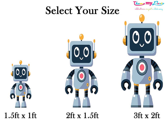 Robot Birthday Theme Birthday Party Cutout