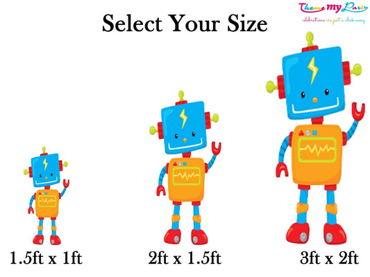 Robot Birthday Theme Birthday Party Cutout