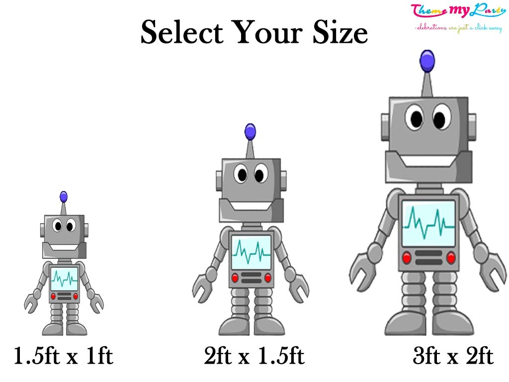 Robot Birthday Theme Birthday Party Cutout