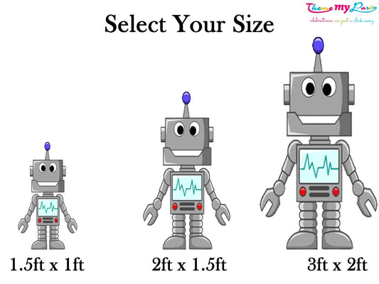 Robot Birthday Theme Birthday Party Cutout