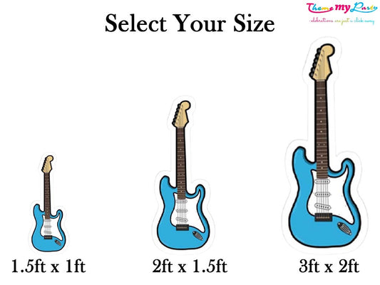 Rockstar Theme Birthday Party Cutout