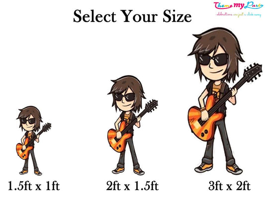 Rockstar Theme Birthday Party Cutout