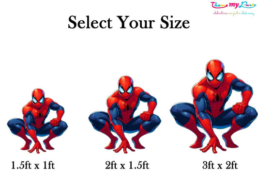 Spiderman Theme Birthday Party Cutout