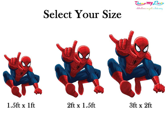Spiderman Theme Birthday Party Cutout