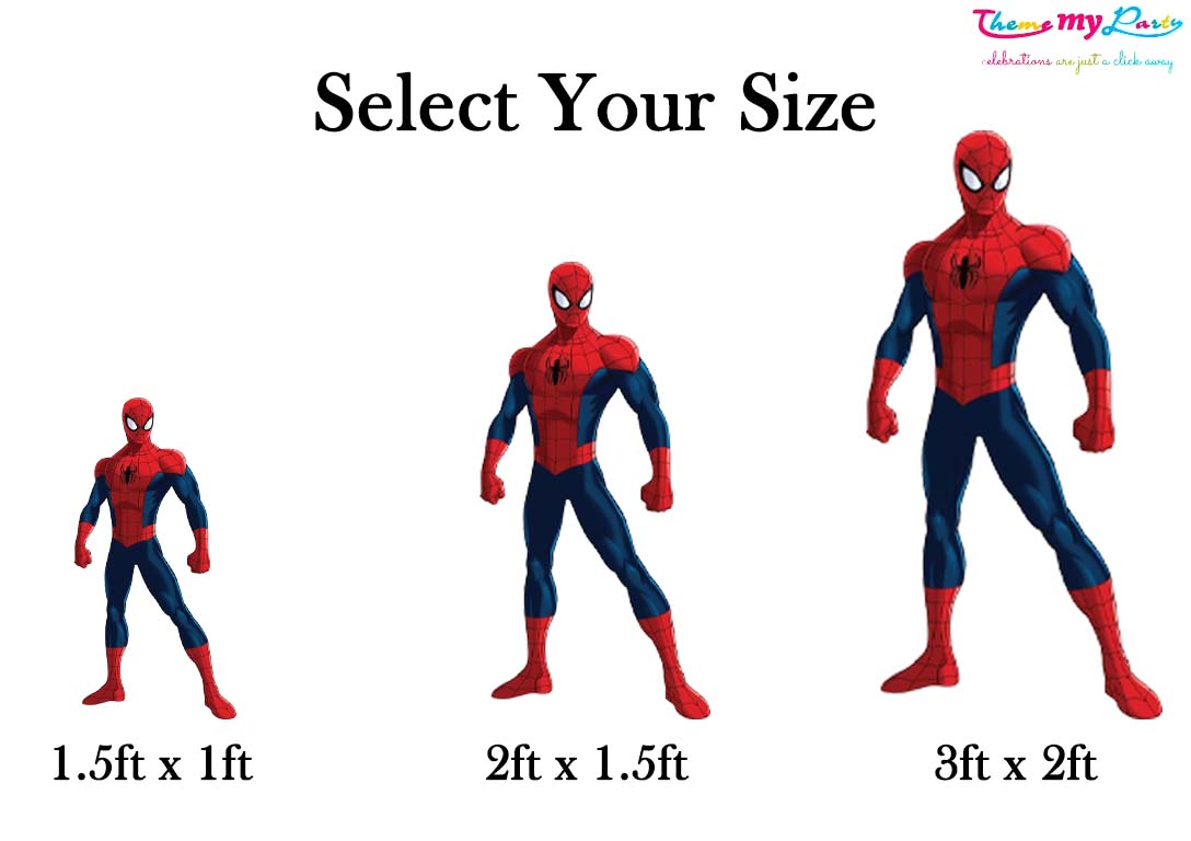 Spiderman Theme Birthday Party Cutout