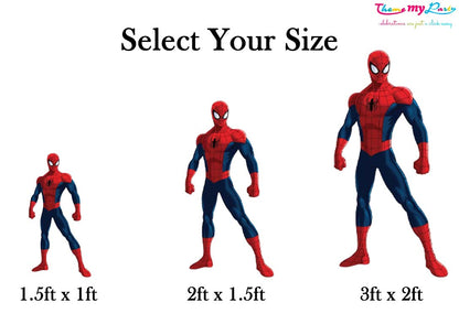 Spiderman Theme Birthday Party Cutout