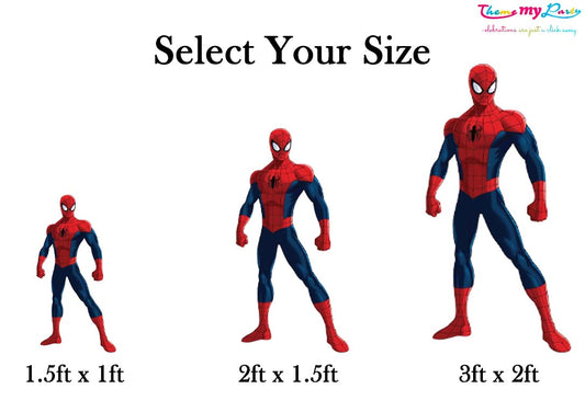 Spiderman Theme Birthday Party Cutout