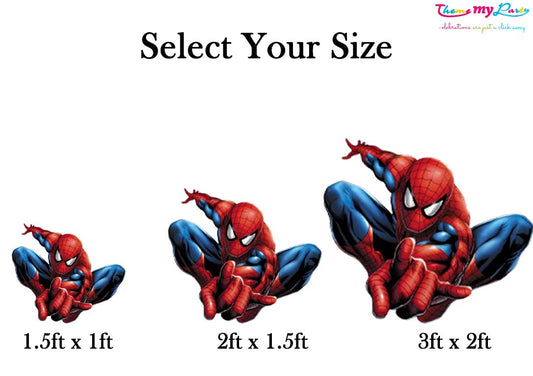 Spiderman Theme Birthday Party Cutout