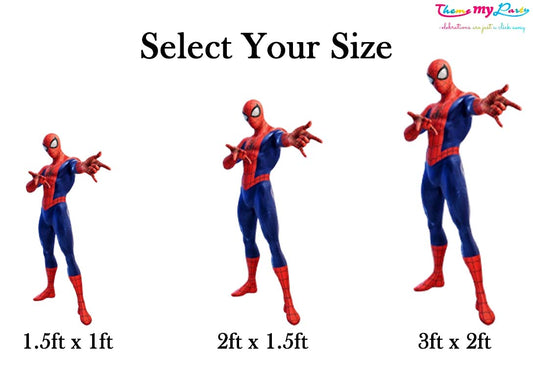 Spiderman Theme Birthday Party Cutout