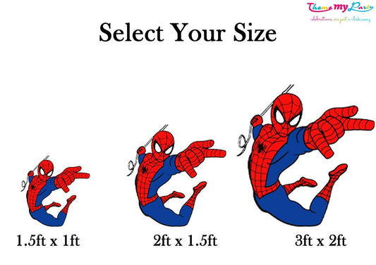Spiderman Theme Birthday Party Cutout