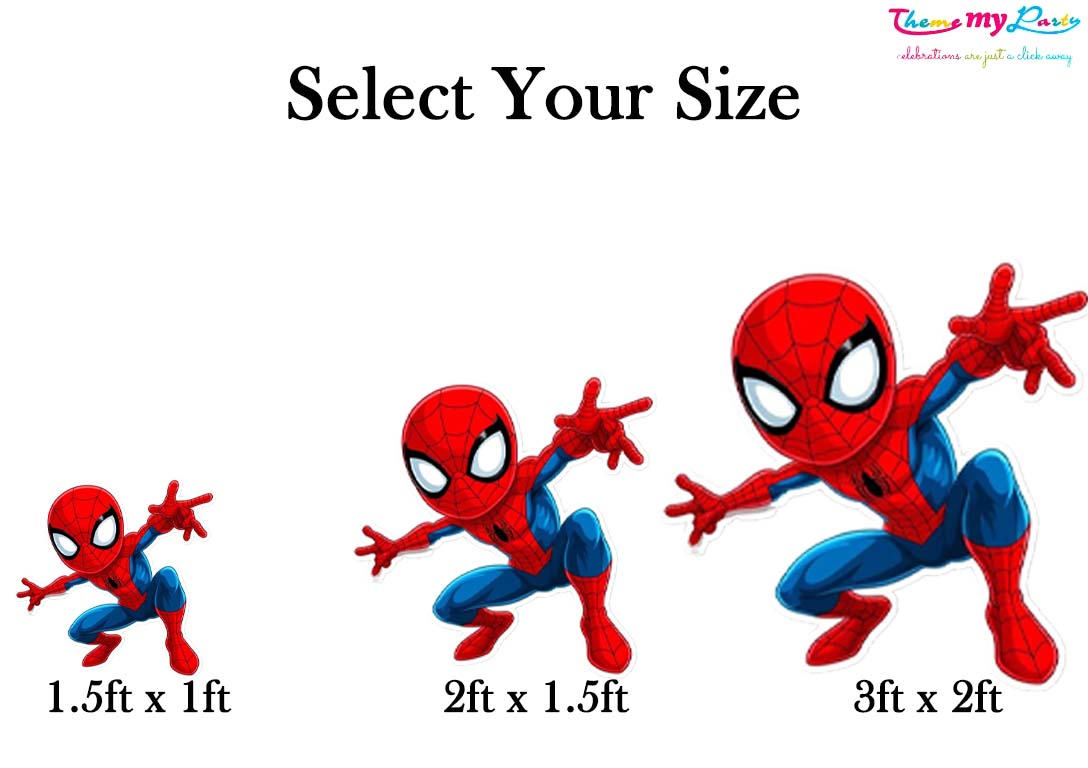 Spiderman Theme Birthday Party Cutout