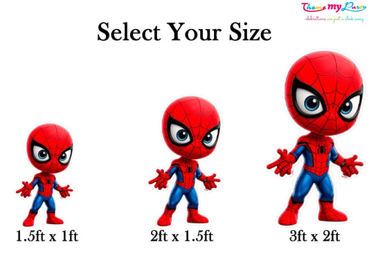 Spiderman Theme Birthday Party Cutout