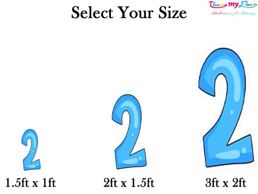 Two Cool Theme Birthday Party Cutout