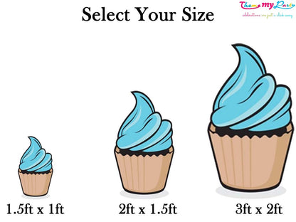 Two Cool Theme Birthday Party Cutout