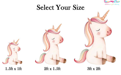 Unicorn Theme Birthday Party Cutout