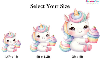 Unicorn Theme Birthday Party Cutout