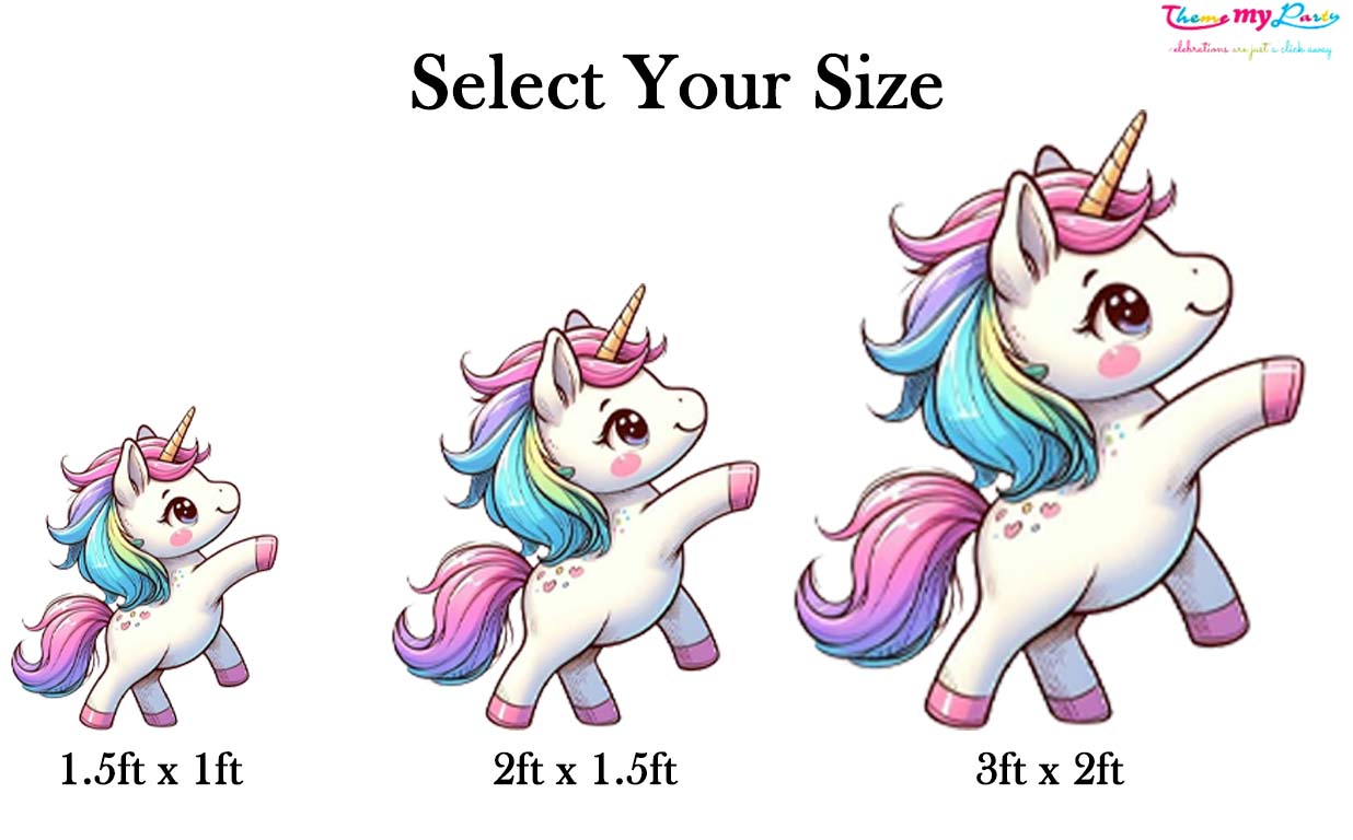 Unicorn Theme Birthday Party Cutout