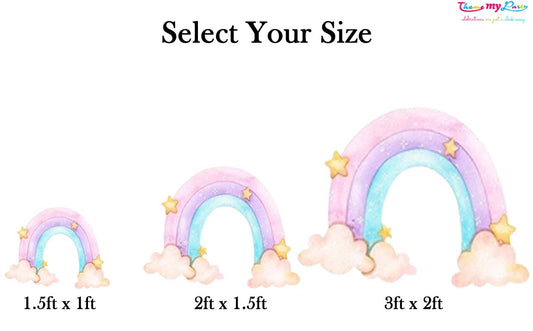 Unicorn Theme Birthday Party Cutout