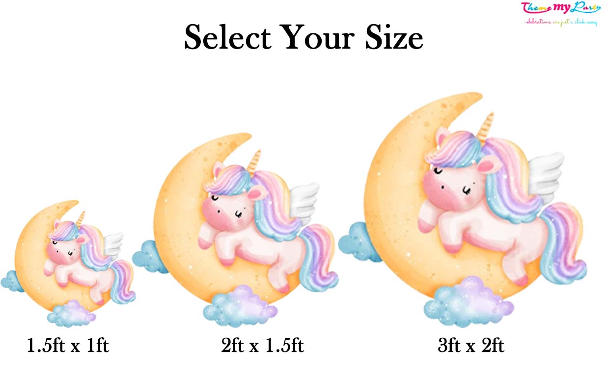 Unicorn Theme Birthday Party Cutout