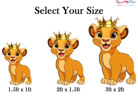 Lion King Theme Birthday Party Cutout
