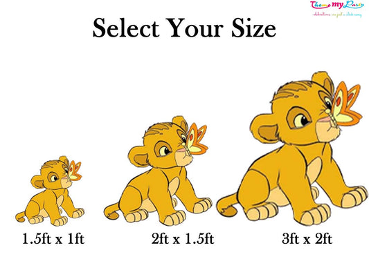 Lion King Theme Birthday Party Cutout
