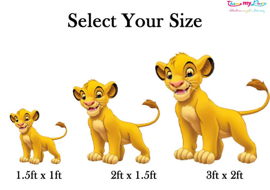 Lion King Theme Birthday Party Cutout