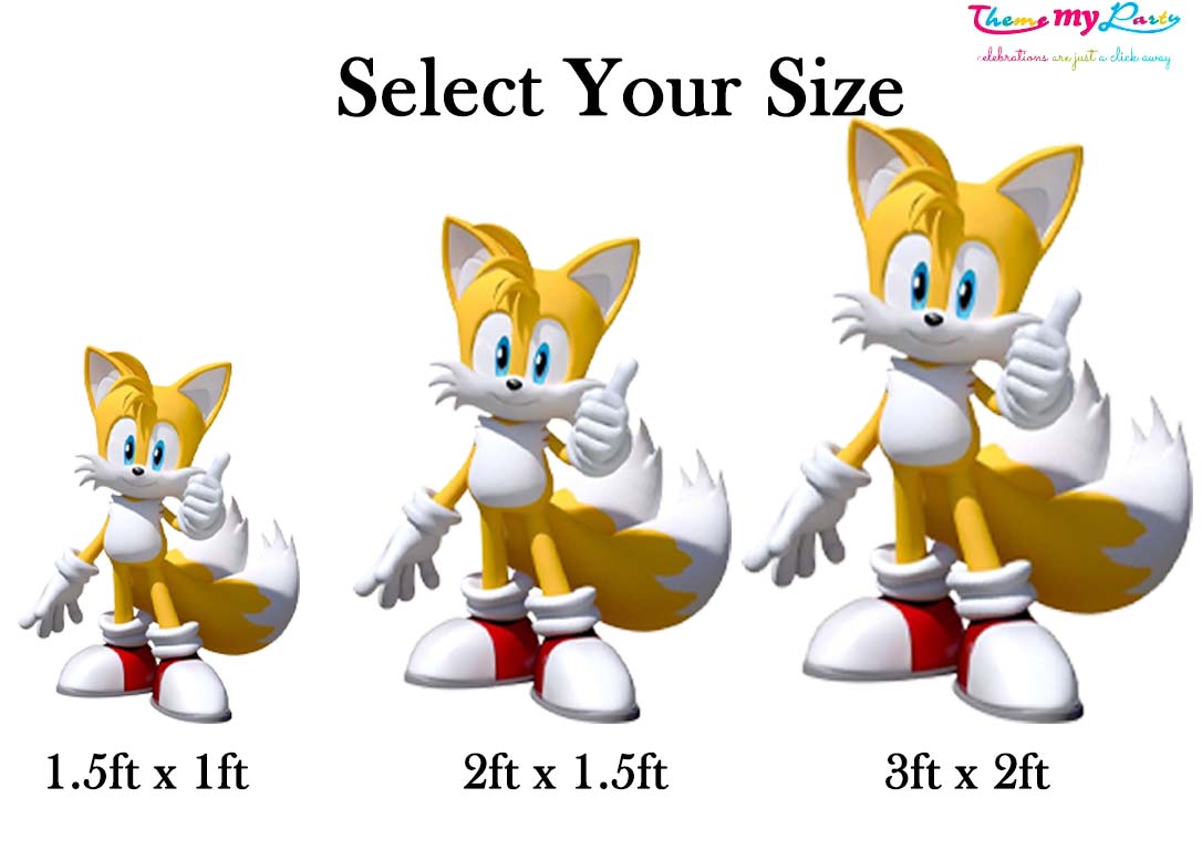 Sonic Theme Birthday Party Cutout
