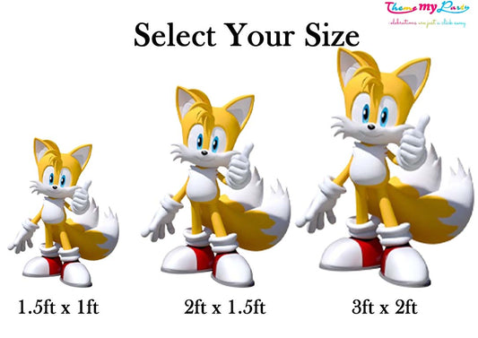 Sonic Theme Birthday Party Cutout