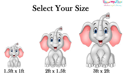 Baby Elephant Theme Birthday Party Cutout