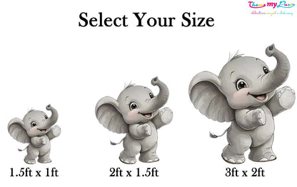 Baby Elephant Theme Birthday Party Cutout